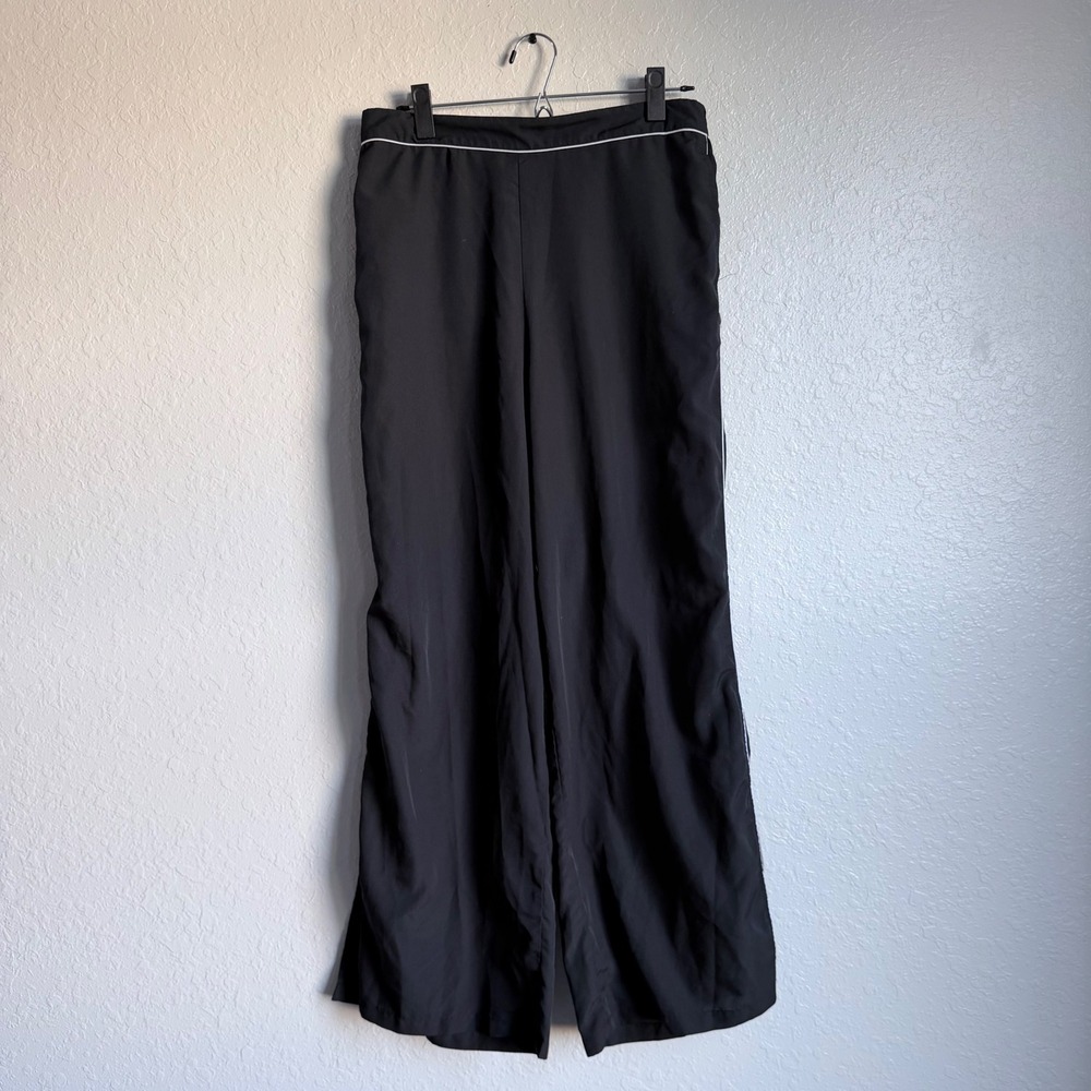Jason Wu Satin Wide Leg Trousers Womens Large Black Old Money Minimalist Luxe